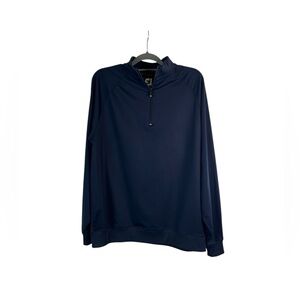 Footjoy men’s navy blue 1/4 zip‎ golf pullover size large athletic casual preppy
